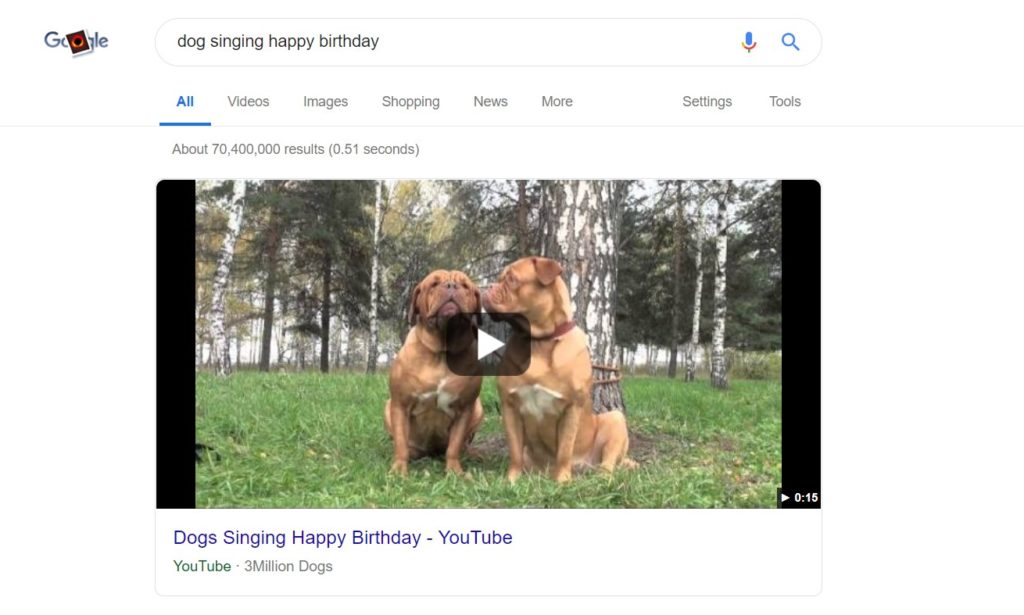 google featured snippet youtube