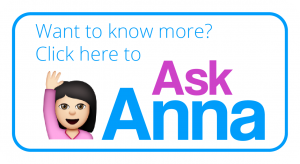 Instagram shop blog - ask Anna button