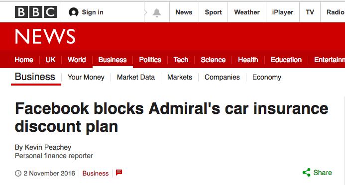 Admiral BBC article